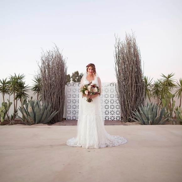 English Net Wedding Veil Cathedral Veil Bride - Picture 6 of 7